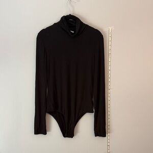 Black Long Sleeve Turtleneck Bodysuit